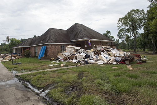 flooded house